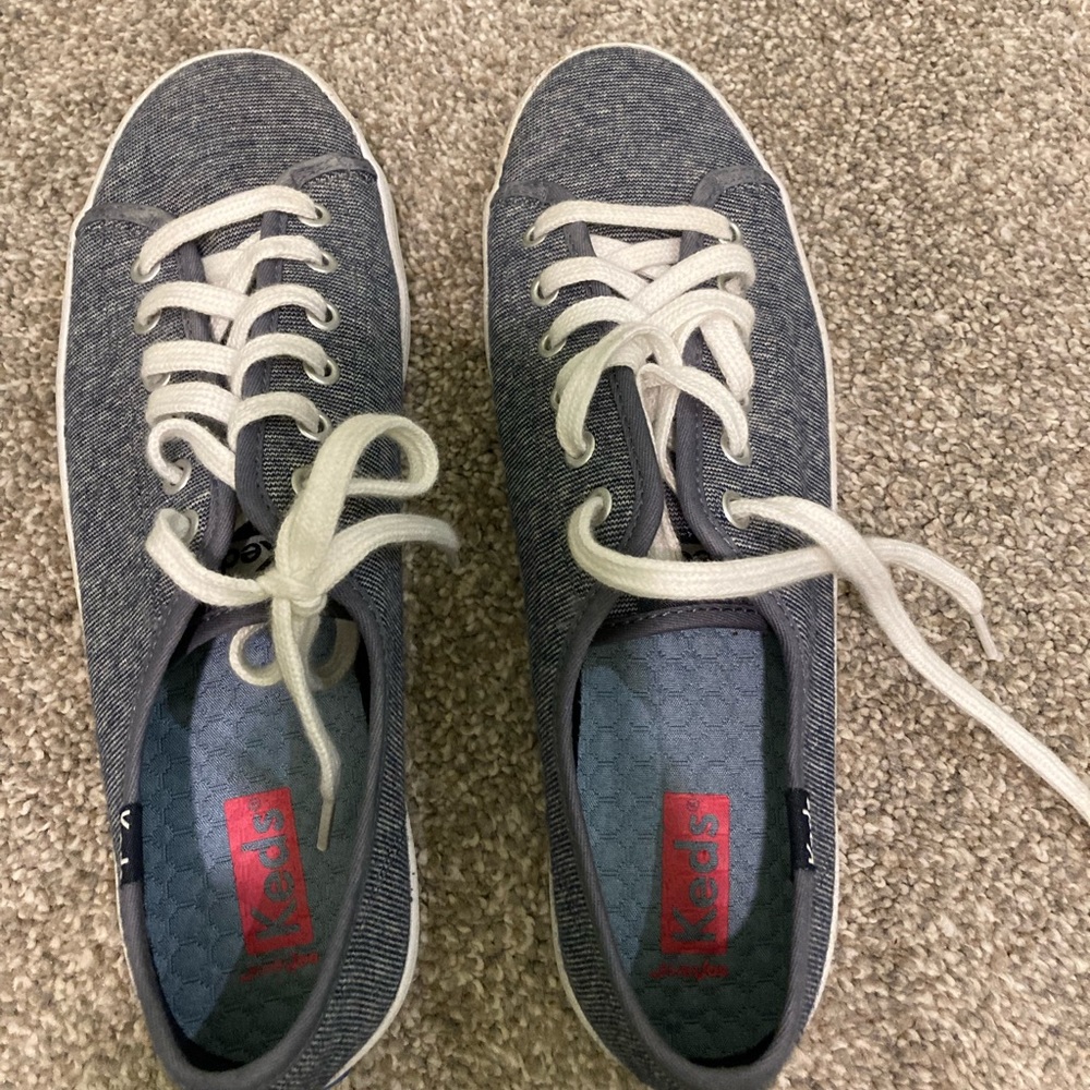 Like new Keds. Chambray/denim color